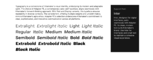 image showing the company branding typography guidelines